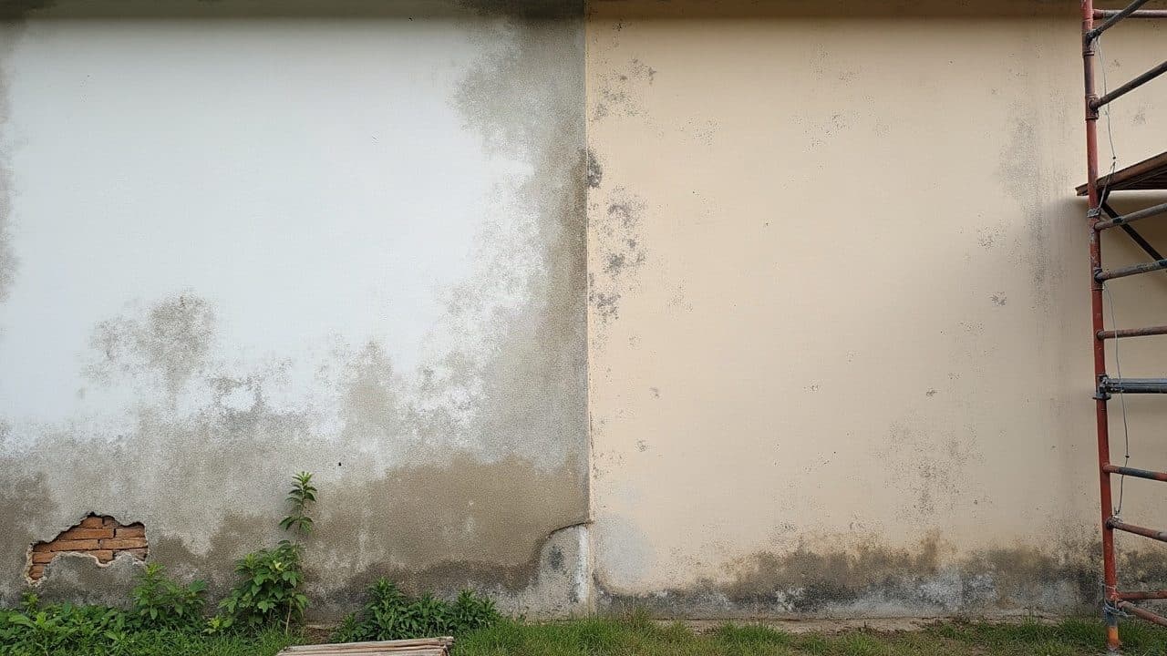 Nettoyage et hydrofuge, façade dans l'Yonne