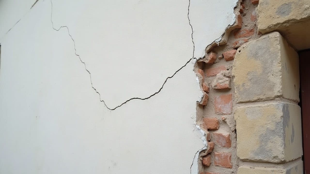 Réparation de fissures, façade dans l'Yonne